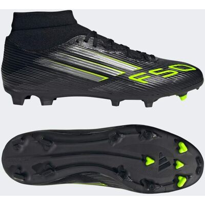 Adidas Chaussure mi-montante F50 League Terrain souple / Multi-surfaces Core Black / Iron Metallic / Lucid Lemon 46 - Publicité Adidas Chaussure mi-montante F50 League Terrain souple / Multi-surfaces Core Black / Iron Metallic / Lucid Lemon 46 - Publicité