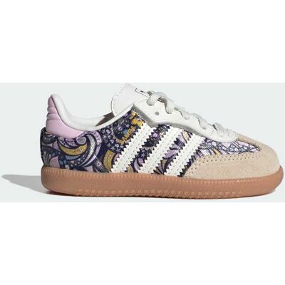 CHAUSSURE LACETS ÉLASTIQUES ADIDAS LIBERTY SAMBA OG COMFORT Core White / Orchid Fusion / Gum 25 - Publicité CHAUSSURE LACETS ÉLASTIQUES ADIDAS LIBERTY SAMBA OG COMFORT Core White / Orchid Fusion / Gum 25 - Publicité