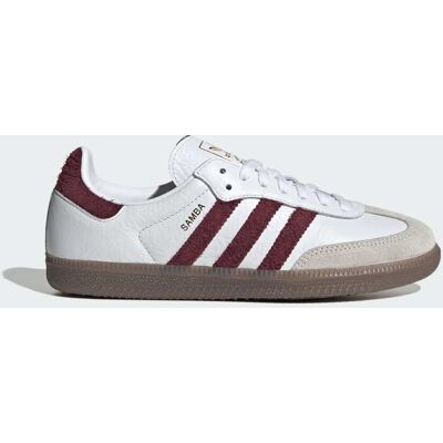 Adidas CHAUSSURE SAMBA OG Cloud White / Maroon / Gum 42 - Publicité Adidas CHAUSSURE SAMBA OG Cloud White / Maroon / Gum 42 - Publicité
