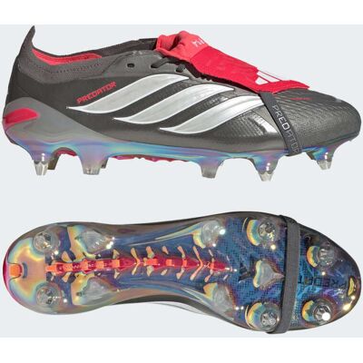 Adidas Chaussure de football languette rabattue PREDATOR ELITE Terrain gras Iron Metallic / Cloud White / Lucid Red 46 2/3 - Publicité Adidas Chaussure de football languette rabattue PREDATOR ELITE Terrain gras Iron Metallic / Cloud White / Lucid Red 46 2/3 - Publicité
