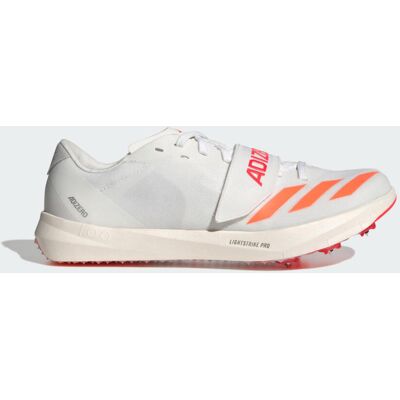 Adidas Chaussure d'athlétisme Adizero TJ/PV Cloud White / Lucid Orange / Lucid Red 40 - Publicité Adidas Chaussure d'athlétisme Adizero TJ/PV Cloud White / Lucid Orange / Lucid Red 40 - Publicité