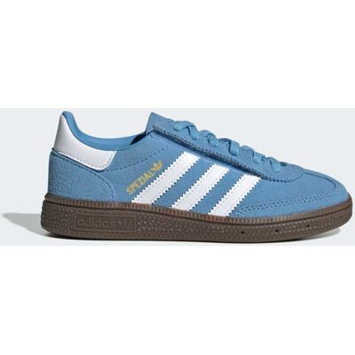 Adidas Chaussure lacets élastiques fermeture confortable Handball Spezial Enfants Light Blue / Cloud White / Gum 29 - Publicité Adidas Chaussure lacets élastiques fermeture confortable Handball Spezial Enfants Light Blue / Cloud White / Gum 29 - Publicité