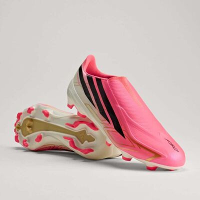 Adidas Chaussure de football sans lacets F50 HYPERFAST LEAGUE Terrain souple Solar Turbo / Core Black / Gold Metallic 43 1/3 - Publicité Adidas Chaussure de football sans lacets F50 HYPERFAST LEAGUE Terrain souple Solar Turbo / Core Black / Gold Metallic 43 1/3 - Publicité