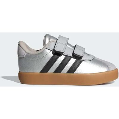 Adidas Chaussure de skateboard VL Court 3.0 Enfants Silver Metallic / Core Black / Light Solid Grey 23 - Publicité Adidas Chaussure de skateboard VL Court 3.0 Enfants Silver Metallic / Core Black / Light Solid Grey 23 - Publicité