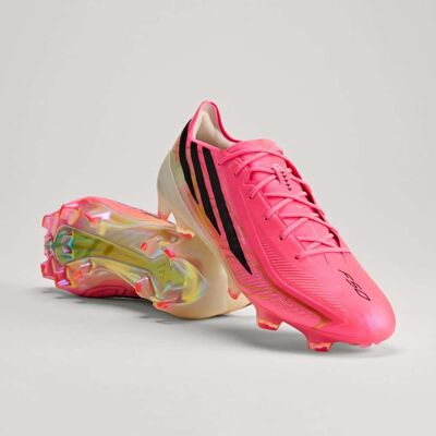 Adidas Chaussure de football F50 HYPERFAST ELITE Terrain Souple Solar Turbo / Core Black / Gold Metallic 48 2/3 - Publicité Adidas Chaussure de football F50 HYPERFAST ELITE Terrain Souple Solar Turbo / Core Black / Gold Metallic 48 2/3 - Publicité