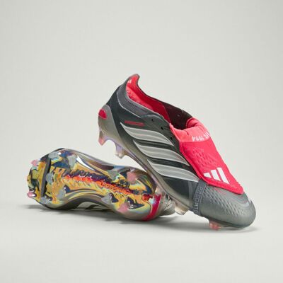 Adidas Chaussure de football languette rabattue PREDATOR ELITE Terrain souple Iron Metallic / Cloud White / Lucid Red 48 2/3 - Publicité Adidas Chaussure de football languette rabattue PREDATOR ELITE Terrain souple Iron Metallic / Cloud White / Lucid Red 48 2/3 - Publicité