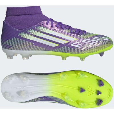 Adidas Chaussure mi-montante F50 League Terrain souple / Multi-surfaces Purple Rush / Cloud White / Lucid Lemon 44 - Publicité Adidas Chaussure mi-montante F50 League Terrain souple / Multi-surfaces Purple Rush / Cloud White / Lucid Lemon 44 - Publicité