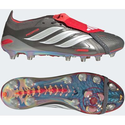 Adidas Chaussure de football languette rabattue Predator Elite Terrain synthétique Iron Metallic / Cloud White / Lucid Red 48 - Publicité Adidas Chaussure de football languette rabattue Predator Elite Terrain synthétique Iron Metallic / Cloud White / Lucid Red 48 - Publicité