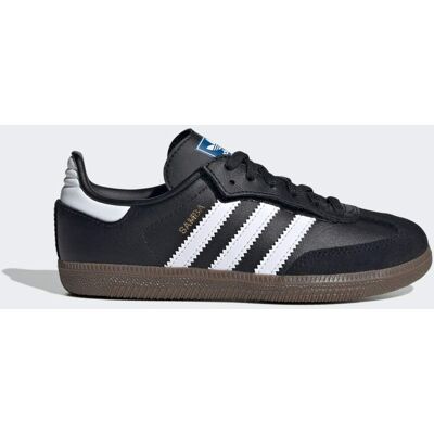 Adidas Chaussure lacets élastiques fermeture confortable Samba OG Enfants Core Black / Cloud White / Gum 33 - Publicité Adidas Chaussure lacets élastiques fermeture confortable Samba OG Enfants Core Black / Cloud White / Gum 33 - Publicité