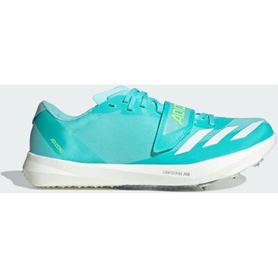 Adidas Chaussure d'athlétisme Adizero TJ/PV Flash Aqua / Zero Metalic / Lucid Lemon 41 1/3 - Publicité Adidas Chaussure d'athlétisme Adizero TJ/PV Flash Aqua / Zero Metalic / Lucid Lemon 41 1/3 - Publicité