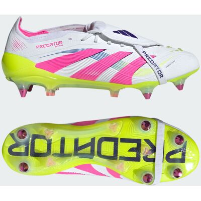 Adidas Chaussure de football languette rabattue Predator Elite Terrain gras Cloud White / Lucid Pink / Lucid Lemon 36 2/3 - Publicité Adidas Chaussure de football languette rabattue Predator Elite Terrain gras Cloud White / Lucid Pink / Lucid Lemon 36 2/3 - Publicité