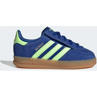 Adidas CHAUSSURE LACETS ÉLASTIQUES GAZELLE INDOOR Royal Blue / Green Spark / Gold Metallic 20 - Publicité Adidas CHAUSSURE LACETS ÉLASTIQUES GAZELLE INDOOR Royal Blue / Green Spark / Gold Metallic 20 - Publicité