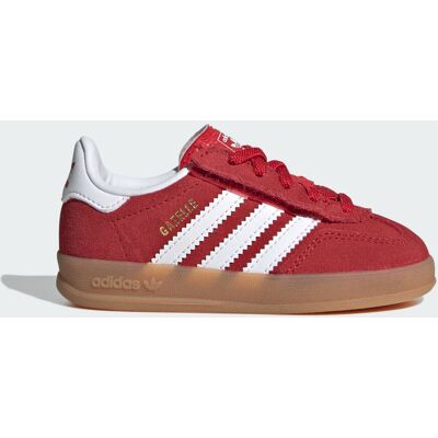 Adidas CHAUSSURE LACETS ÉLASTIQUES COMFORT CLOSURE GAZELLE INDOOR Better Scarlet / Cloud White / Gum 22 - Publicité Adidas CHAUSSURE LACETS ÉLASTIQUES COMFORT CLOSURE GAZELLE INDOOR Better Scarlet / Cloud White / Gum 22 - Publicité