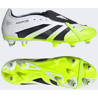 Adidas Chaussure Predator Pro languette rabattable Terrain gras Cloud White / Core Black / Lucid Lemon 42 - Publicité Adidas Chaussure Predator Pro languette rabattable Terrain gras Cloud White / Core Black / Lucid Lemon 42 - Publicité