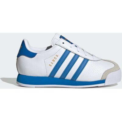 Adidas Chaussure Samoa Cloud White / Blue Bird / Gold Metallic 34 - Publicité Adidas Chaussure Samoa Cloud White / Blue Bird / Gold Metallic 34 - Publicité