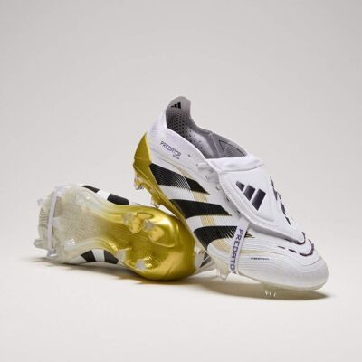 Adidas Chaussure languette rabattue Predator Elite Terrain souple Cloud White / Core Black / Gold Metallic 42 2/3 - Publicité Adidas Chaussure languette rabattue Predator Elite Terrain souple Cloud White / Core Black / Gold Metallic 42 2/3 - Publicité