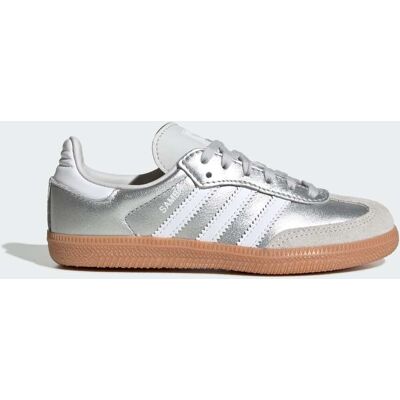Adidas CHAUSSURE SAMBA OG Silver Metallic / Cloud White / Gum 31 1/2 - Publicité Adidas CHAUSSURE SAMBA OG Silver Metallic / Cloud White / Gum 31 1/2 - Publicité