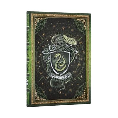 Paperblanks Slytherin Journal (Harry Potter Collection) Midi Custom Lined (Elastic Band Closure) - Publicité Paperblanks Slytherin Journal (Harry Potter Collection) Midi Custom Lined (Elastic Band Closure) - Publicité