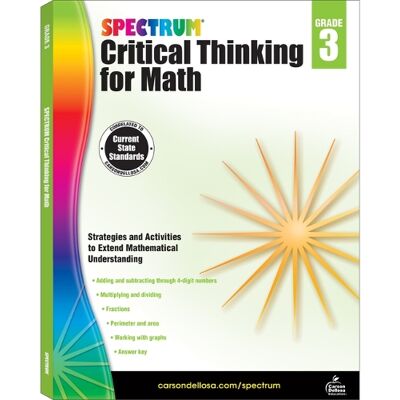 Spectrum Critical Thinking for Math, Grade 3 - Publicité Spectrum Critical Thinking for Math, Grade 3 - Publicité