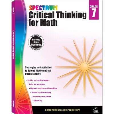 Spectrum Critical Thinking for Math, Grade 7 - Publicité Spectrum Critical Thinking for Math, Grade 7 - Publicité