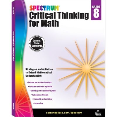 Spectrum Critical Thinking for Math, Grade 8 - Publicité Spectrum Critical Thinking for Math, Grade 8 - Publicité