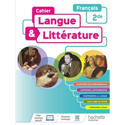 Guénola Carré, Pierre-Olivier Luet Cahier Langue et Littérature - Français 2nde - Ed. 2022 - Publicité Guénola Carré, Pierre-Olivier Luet Cahier Langue et Littérature - Français 2nde - Ed. 2022 - Publicité