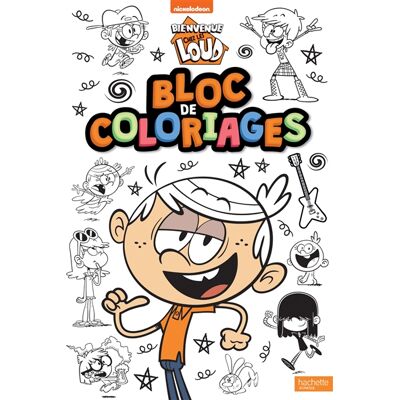 Nickelodeon Bienvenue chez les Loud : bloc de coloriages - Publicité Nickelodeon Bienvenue chez les Loud : bloc de coloriages - Publicité