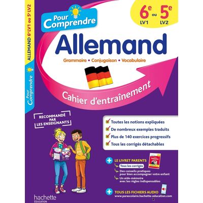 Marie-Christine Despas Pour comprendre, allemand 6e LV1 ou 5e LV2 : cahier d'entraînement - Publicité Marie-Christine Despas Pour comprendre, allemand 6e LV1 ou 5e LV2 : cahier d'entraînement - Publicité