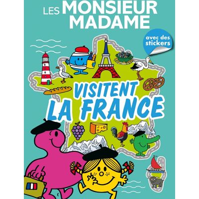 Sanrio Les Monsieur Madame visitent la France - Livre d'activités - Activités et autocollants - Publicité Sanrio Les Monsieur Madame visitent la France - Livre d'activités - Activités et autocollants - Publicité