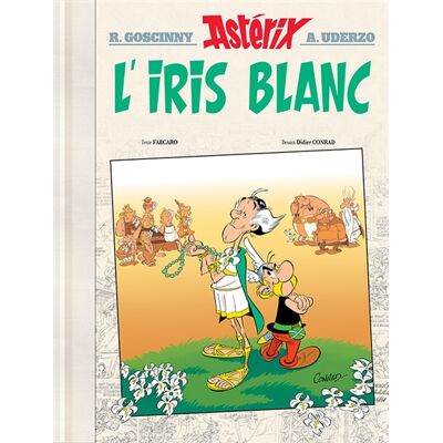 Fabcaro ASTERIX Tome 40 Edition Luxe - L'Iris blanc - Publicité Fabcaro ASTERIX Tome 40 Edition Luxe - L'Iris blanc - Publicité