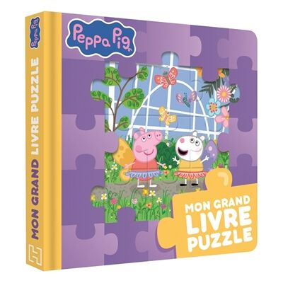 Elodie Bouet, Hasbro Peppa Pig : mon grand livre puzzle - Publicité Elodie Bouet, Hasbro Peppa Pig : mon grand livre puzzle - Publicité