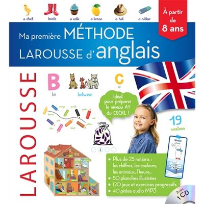 COLLECTIF Ma première méthode Larousse d'anglais : à partir de 8 ans - Publicité COLLECTIF Ma première méthode Larousse d'anglais : à partir de 8 ans - Publicité
