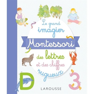 Le grand imagier Montessori des lettres et des chiffres rugueux - Publicité Le grand imagier Montessori des lettres et des chiffres rugueux - Publicité