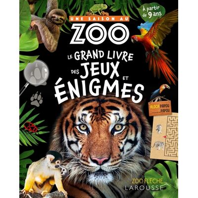 Valérie Cluzel Une saison au zoo : le grand livre des jeux et énigmes - Publicité Valérie Cluzel Une saison au zoo : le grand livre des jeux et énigmes - Publicité