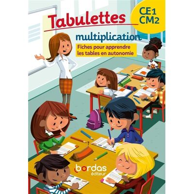 Collectif Tabulettes multiplication, CE1-CM2 : fiches pour apprendre les tables en autonomie - Publicité Collectif Tabulettes multiplication, CE1-CM2 : fiches pour apprendre les tables en autonomie - Publicité