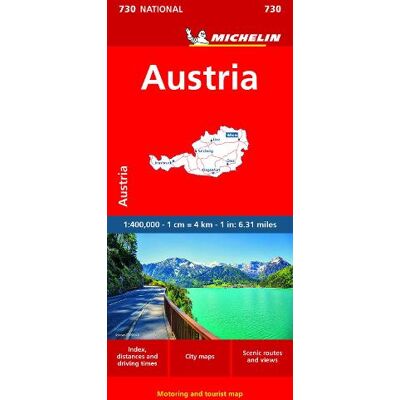 Austria - Michelin National Map 730 - Publicité Austria - Michelin National Map 730 - Publicité