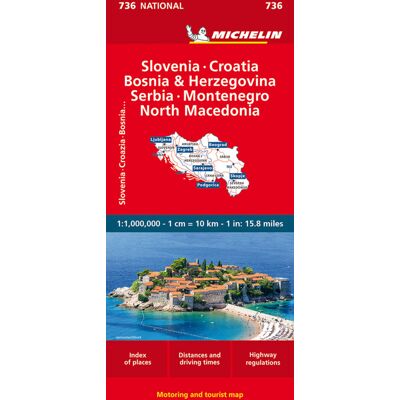 Michelin, MICHELIN Michelin Slowenien Montenegro Bosnien Kroatien Serbien - Publicité Michelin, MICHELIN Michelin Slowenien Montenegro Bosnien Kroatien Serbien - Publicité