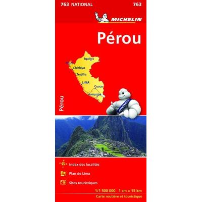Peru - Michelin National Map 763 - Publicité Peru - Michelin National Map 763 - Publicité