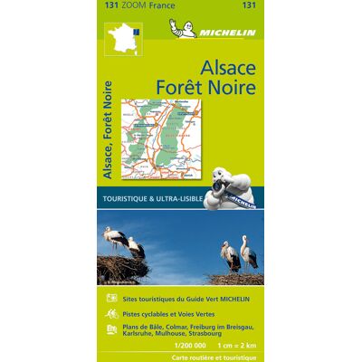 MICHELIN Black Forest, Alsace, Rhine Valley - Zoom Map 131 - Publicité MICHELIN Black Forest, Alsace, Rhine Valley - Zoom Map 131 - Publicité