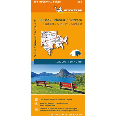 Suisse Sud-Est - Michelin Regional Map 553 - Publicité Suisse Sud-Est - Michelin Regional Map 553 - Publicité