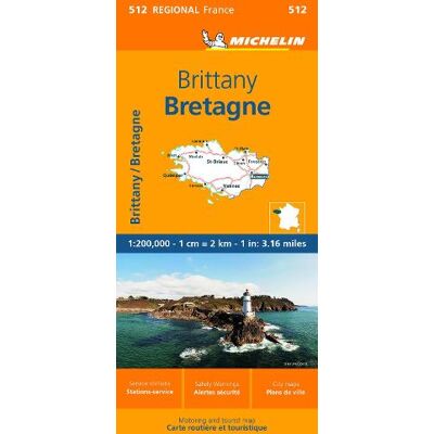 Brittany - Michelin Regional Map 512 - Publicité Brittany - Michelin Regional Map 512 - Publicité
