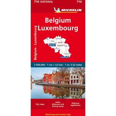 Michelin, MICHELIN Belgium & Luxembourg - Michelin National Map 716 - Publicité Michelin, MICHELIN Belgium & Luxembourg - Michelin National Map 716 - Publicité