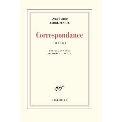 André Gide Correspondance - (1908-1920) - Publicité André Gide Correspondance - (1908-1920) - Publicité