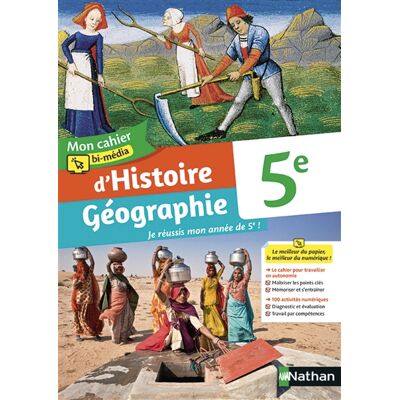 Mon cahier bi-média d'Histoirstoire Géographie 5e- Cahier de l'élève - 2021 - Publicité Mon cahier bi-média d'Histoirstoire Géographie 5e- Cahier de l'élève - 2021 - Publicité