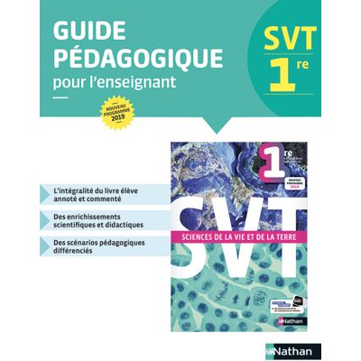 Collectif SVT 1re : guide pédagogique pour l'enseignant : nouveau programme 2019 - Publicité Collectif SVT 1re : guide pédagogique pour l'enseignant : nouveau programme 2019 - Publicité