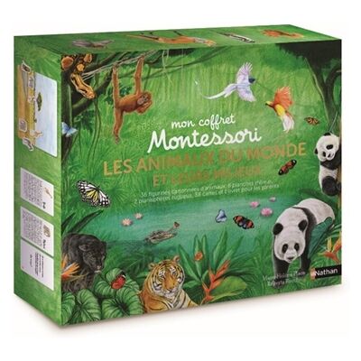 Sabine Hofmann, Marie Eschenbrenner Coffret Montessori: Les animaux du monde et leurs milieux - Publicité Sabine Hofmann, Marie Eschenbrenner Coffret Montessori: Les animaux du monde et leurs milieux - Publicité