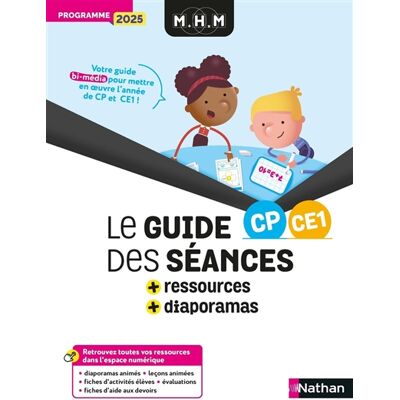 Nicolas Pinel, Emmanuelle Petit MHM CP, CE1 : le guide des séances + ressources + diaporamas : programme 2025 - Publicité Nicolas Pinel, Emmanuelle Petit MHM CP, CE1 : le guide des séances + ressources + diaporamas : programme 2025 - Publicité