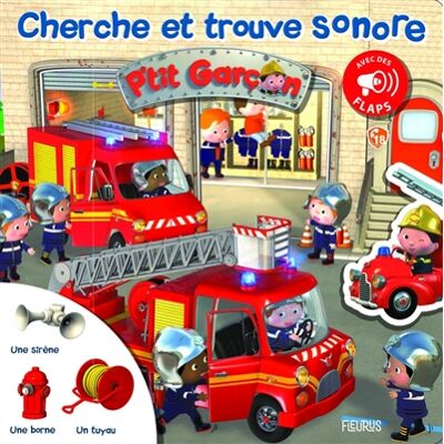 Nathalie Bélineau Cherche et trouve sonore P'tit garçon (avec des flaps) - Publicité Nathalie Bélineau Cherche et trouve sonore P'tit garçon (avec des flaps) - Publicité