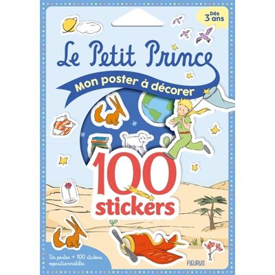 Le Petit Prince : mon poster à décorer : 100 stickers - Publicité Le Petit Prince : mon poster à décorer : 100 stickers - Publicité