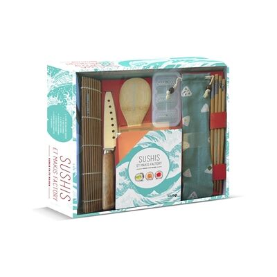Motoko Okuno Coffret Sushis et makis factory - Sushis faits maison - Publicité Motoko Okuno Coffret Sushis et makis factory - Sushis faits maison - Publicité